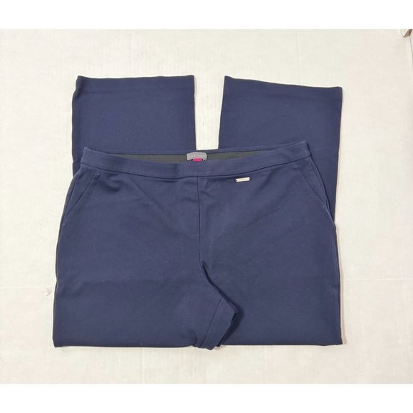Vince Camuto NWOT Sz L Navy Elasticized Waist Pull On Pants - Picture 8 of 8